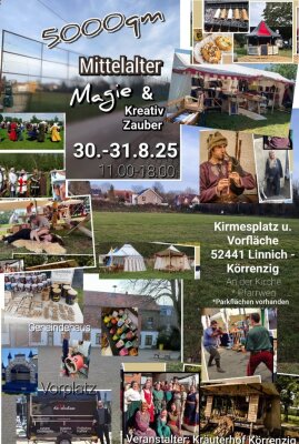 Mittelalter Magie &amp; Kreative Zauber am 30.- 31.08.2025 In Linnich-Körrenzig - 