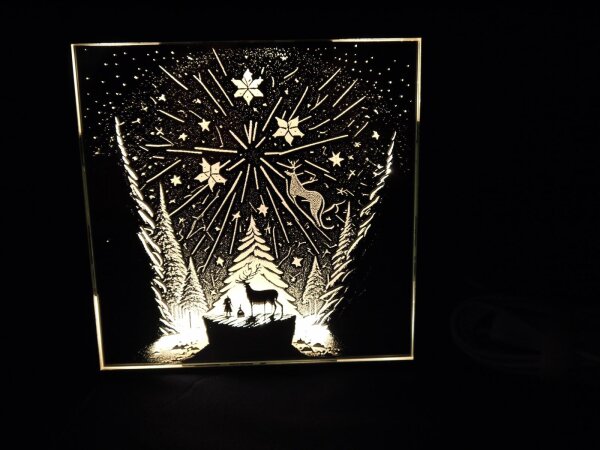 Spiegelbox Tannenbaum & Lichtung