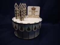 Geschenkverpackung Torte