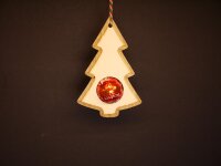 Holz-Anhänger zum Befüllen mit Kugel (Rentier, Schneemann, Tannenbaum)