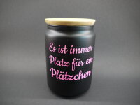 Vorratsglas mit Spruch