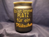 Vorratsglas mit Spruch