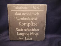 Personalisierte Schieferplatte 30 cm x 45 cm