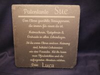 Personalisierte Schieferplatte 30 cm x 45 cm