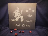 Personalisierte Schieferplatte 30 cm x 45 cm