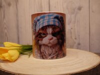 Norwegische Waldkatze dünnes Eis