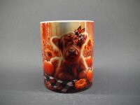 Highland Cow karierte Decke