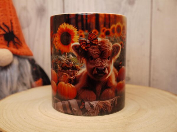 Highland Cow gestreifte Decke