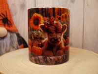 Highland Cow gestreifte Decke