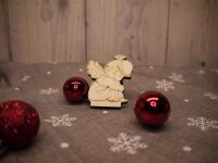 „Engel im Himmel“ – Gedenk-Aufsteller aus Holz mit Teelicht | Erinnerung an Verstorbene | Personalisiertes Trauergeschenk