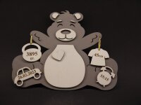 Geburtstafel Babybär personalisiert –...