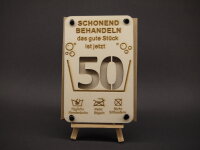 Geldgeschenk Holzkarte – runder Geburtstag &...