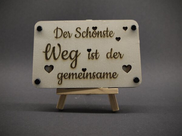 Hochzeitskarte "Der schönste Weg..."