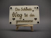 Hochzeitskarte "Der schönste Weg..."