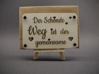 Hochzeitskarte "Der schönste Weg..."