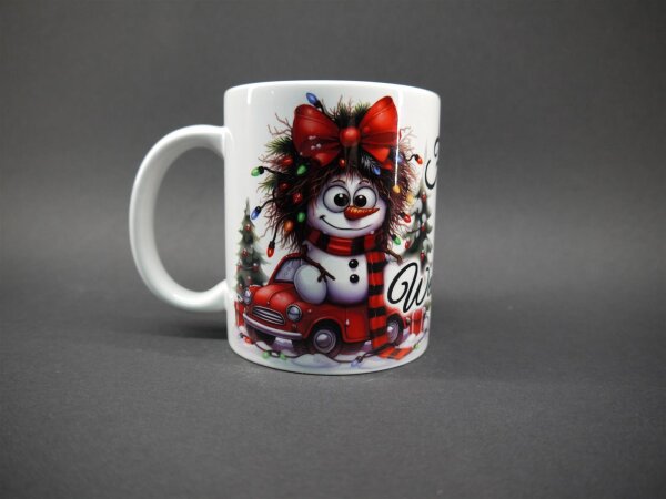 Schneemann-Fahrspaß