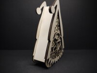 Holz-Wichtel mit warmem LED-Licht – handgefertigte Weihnachtsdekoration in zwei Designs