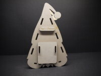 Holz-Wichtel mit warmem LED-Licht – handgefertigte Weihnachtsdekoration in zwei Designs