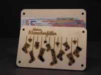 Holz-Geschenkkarten zu Weihnachten