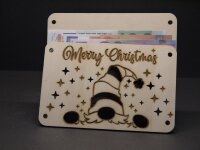 Holz-Geschenkkarten zu Weihnachten