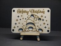 Holz-Geschenkkarten zu Weihnachten