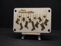 Holz-Geschenkkarten zu Weihnachten