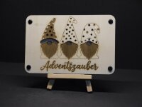 Holz-Geschenkkarten zu Weihnachten