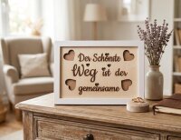 Holz-Geldgeschenk im Rahmen – „Der...