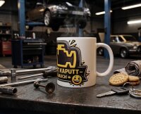 Lustige Werkstatt-Tasse „Motor kaputt –...