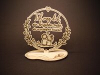 Geschenk für Lieblingsmensch | Holz Deko Schild Spruch | Ich mag dich ein bisschen mehr | Partner Geschenk Jahrestag Valentinstag Deko zum Hängen Aufsteller Magnet
