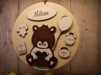 Geburtstafel Teddybär
