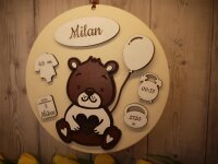 Geburtstafel Teddybär