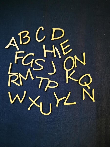 Streudeko Alphabet/Tischdeko