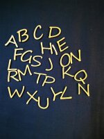 Streudeko Alphabet/Tischdeko