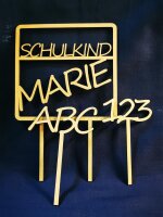 Caketopper Einschulung