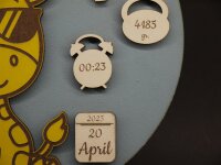 Personalisiertes Geburtsschild Giraffe aus Holz – Geschenk zur Geburt oder Taufe