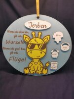 Geburtstafel Giraffe