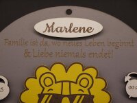 Geburtstafel Löwe