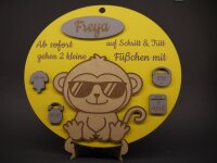 Geburtstafel Affe