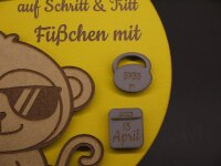 Geburtstafel Affe