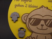 Geburtstafel Affe